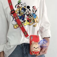 苹果x/xs/6s/8零钱包11/12pro手机壳iPhone7plus卡通xsmax女款xr 零钱包[红底波点米奇+斜