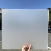 PP磨砂板塑料硬片pc胶片彩色磨砂pet软薄膜片材pvc高透明塑料板材 磨砂白 厚0.3毫米*91.5*61厘米2张