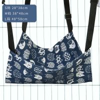 猫咪吊床猫咪挂式吊床猫吊床猫垫子猫笼子吊床观景猫床猫咪用品 吊床-黛蓝 S(建议1-2斤左右)