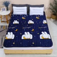 加厚床垫褥子法兰绒床垫子单人双人床护垫1.5米1.8米床垫家用睡垫 星光兔兔[法兰绒] 60cm宽*120cm长[婴儿床