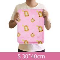 宠物冰垫狗狗凉席垫狗狗冰垫夏狗垫子小狗笼垫子狗窝狗狗用品 粉色小熊 S-6斤内(30*40cm)