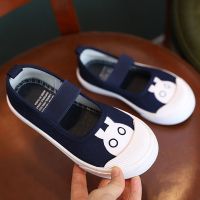 春秋2021新款帆布鞋小童鞋宝宝单鞋室内鞋女童幼儿园男童板鞋布鞋 藏青色 22 内长14cm