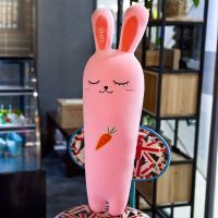 胡萝卜抱枕兔子公仔儿童毛绒玩具睡觉布娃娃玩偶生日礼物女生闺蜜 棒棒兔-粉色 50厘米-单只价格