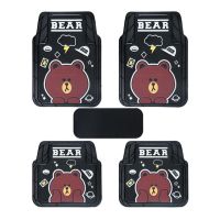 环保汽车卡通乳胶橡胶通用脚垫 可爱可裁剪易清洗防水 通用脚踩垫 新环保升级加厚无味款 正/副驾驶一片备注图案即可