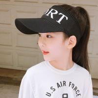 儿童空顶帽夏新款恐龙防晒太阳帽女童大帽檐宝宝遮阳男孩鸭舌帽子 黑色 均码:2-12岁