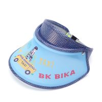 儿童空顶帽韩版时尚防晒帽子女夏季出游宝宝太阳帽防紫外线遮阳帽 蓝色-斑马空顶帽 参考2-12岁左右防紫外线