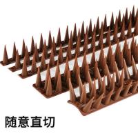 环保塑料别墅防猫驱猫防鸟刺宠物防爬刺防小偷空调机窗台栅栏12片 LL013-12条灰色