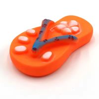 宠物玩具三件套]猫咪狗狗磨牙耐咬狗狗发声拖鞋玩具球泰迪训练用 2只发声拖鞋子 颜色随机