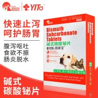 肠胃宝宠物拉肚子腹泻拉稀呕吐幼犬猫调理肠胃止泻吐碱式碳酸铋片 碱式碳酸铋片6片/板*2板/盒