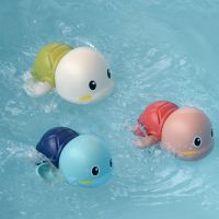 会游泳的小乌龟婴儿宝宝洗澡玩具戏水戴帽小乌龟玩具儿童洗澡神器 小乌龟一只随机颜色