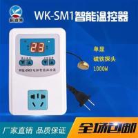 全自动智能数显温控器爬虫保温箱水族陆龟、养殖温度控制开关插座 单显1000瓦磁铁探头