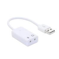 usb外置声卡台式机笔记本电脑专用外接7.1独立音响耳机麦克免驱动 USB7.1白色有线声卡
