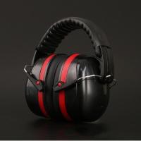 防噪音隔音耳罩架子鼓睡眠学生学习舒适专业防噪音静音降噪耳机 强效降噪 黑红