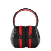 隔音耳罩睡觉睡眠防噪音学生宿舍专业防吵超静音神器工业降噪耳机 M1经典红