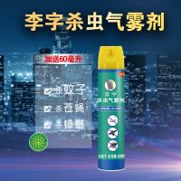 李字杀虫气雾剂无香型喷雾剂家用室内有效驱杀蟑螂蚊子苍蝇杀虫水 480ml无香纯净杀虫剂1瓶