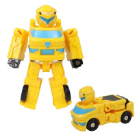 奥特曼力量变形小男孩奥特曼玩具Q版公仔钢铁飞龙超人变形车玩具 黄色速龙（变形车仔）