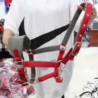 牵马笼头马具全防磨笼套马术用品大小矮马龙头 买10送1 防磨 红灰 小号 肩高1.1米以下
