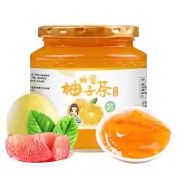 序木堂蜂蜜柚子茶柠檬茶百香果茶果味茶冲饮罐装泡水喝的果茶500g [无赠品]柚子茶1斤/罐