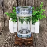 蝈蝈罐蝈蝈叫罐老王叫罐水晶独眼叫罐有机玻璃罐叫罐独眼罐 浅蓝色60口径