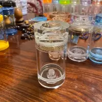 老王罐 老王蝈蝈罐 老王叫罐 送簧60有机玻璃蝈蝈罐鸣虫虫具高110 60白色+1.0簧+套