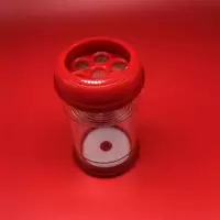 蝈蝈罐七孔叫罐出音老周蝈蝈罐老周罐蝈蝈有机玻璃叫罐蝈蝈本叫罐 红色55口径