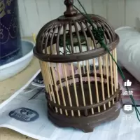 蝈蝈笼菱形六角圆笼鸣虫蝈蝈笼塑料竹子蝈蝈笼经典款爬虫用具手工 不是鸟笼我看谁还傻