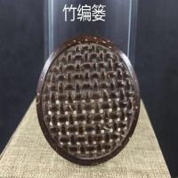 椰壳蒙心葫芦蝈蝈罐有机玻璃老谭老王鸣虫葫芦虫具 50椰壳竹编篓蒙心