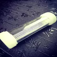 海派虫具黄蛉竹蛉筒鸣虫盒金钟扎嘴蝈蝈油葫芦特价独孔有机叫罐 黄玲筒小竹玲筒_