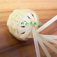 竹小哥天然手工细竹丝竹条竹编材料蝈蝈笼香囊铃铛无竹节胎瓷竹篾 H[见详情]香囊黄篾/宽3mm2份