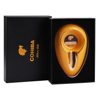 COHIBA高希霸雪茄烟灰缸创意个性大号骨瓷烟灰缸客厅卧室潮流摆件 黄色椭圆形