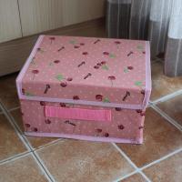 防水防潮超大号收纳箱家用可折叠多功能装衣服装被子大容量 迷你号樱桃款(26*20*17)