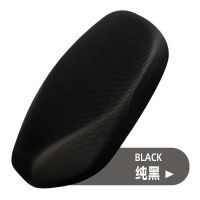 电瓶车座垫防晒电动车坐垫套电车坐垫罩摩托车坐座套隔热透气通用 纯黑色 L码(小型车)
