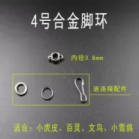鹦鹉脚环不锈钢脚链 规格适配表 4号单独脚环