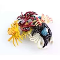 外贸8只海洋动物仿真模型寄居蟹小螃蟹玩具水缸摆件儿童早教认知 8只套装