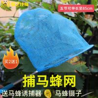 捕马蜂网扑蜂拍捉蜜蜂抓蜂子专用养蜂工具胡峰金环黑尾批发中意蜂 捕蜂网[送镊子+简易诱捕器] 一组[买二送一]