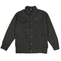 工作服薄款夏季套装男女舒适吸汗耐磨焊工老保服单件可选 军绿色夏季【长袖】单上衣 M 165【90-110斤】