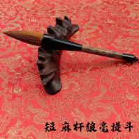 特大号毛笔狼毫斗笔湖笔兼毫大抓笔大提斗笔羊毫书法国画对联春联 短麻杆 羊毫