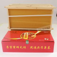 优质成品巢框八千巢础带框中蜂意蜂杉木巢脾框巢础蜂框42巢框 标准48.8*23.5中蜂 半成品10个