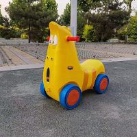 幼儿园滑滑车小象玩具车儿童滑行车溜溜车游乐场玩具户外室内童车 黄色可爱虫(普通款)