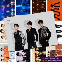 tfboys签名专辑写真集王源王俊凯易烊千玺歌词本明信片海报大礼包 高清海报1套8张赠双面胶