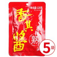 香其酱哈尔滨特产正宗东北大酱蘸酱菜熟调味酱黄豆酱农家大酱 120克原味x5袋