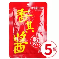 香其酱哈尔滨特产正宗东北大酱蘸酱菜熟调味酱黄豆酱农家大酱 120克原味x5袋