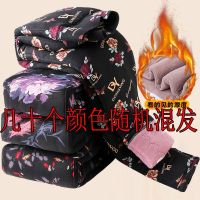 中老年保暖棉裤冬季驼绒加肥加大老人东北三层宽松加绒加厚高腰女 美体三层加厚(多种颜色混发) 小码2XL(建议85-115