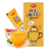 福事多蜂蜜柚子茶柠檬茶12袋柚子果酱茶冲饮泡水饮品冲泡小包1盒 蜂蜜 柚子茶[12袋]
