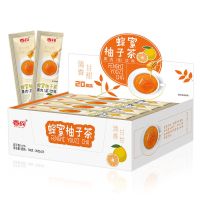 [加冰]香约蜂蜜柚子茶柠檬茶百香果20袋装特惠装冲饮冲泡饮品 20条[热卖装] 蜂蜜柚子茶