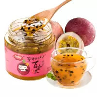 福事多蜂蜜柚子柠檬茶500g/罐装冲水喝的饮品泡水冲饮冲泡水果茶 百香果茶500g