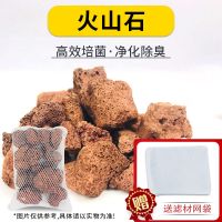 台湾纳米鱼缸过滤材料鱼池滤材细菌屋培菌球过滤棉生化净水石器材 火山石1斤 单品