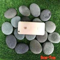天然鹅卵石爬宠乌龟爬石大号鱼缸石园林造景观石头绘画DIY原石 5-7cm 颜色随机