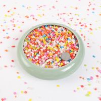 白石子天然彩色石子多肉铺面五彩石花盆园艺植物装饰鱼缸造景批发 小号彩石半斤送半斤[实发1斤]