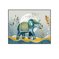 电表箱装饰画免打孔现代简约遮挡总开关电闸盒配电箱客厅餐厅挂画 吉祥如意A 30高*40宽 铝合金(黑框)掀盖款